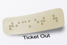Braille-Aufkleber für Schalter