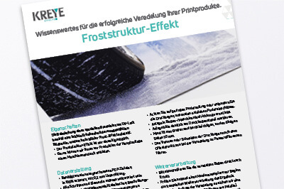 Technische Hinweise für Froststruktur-Effekt